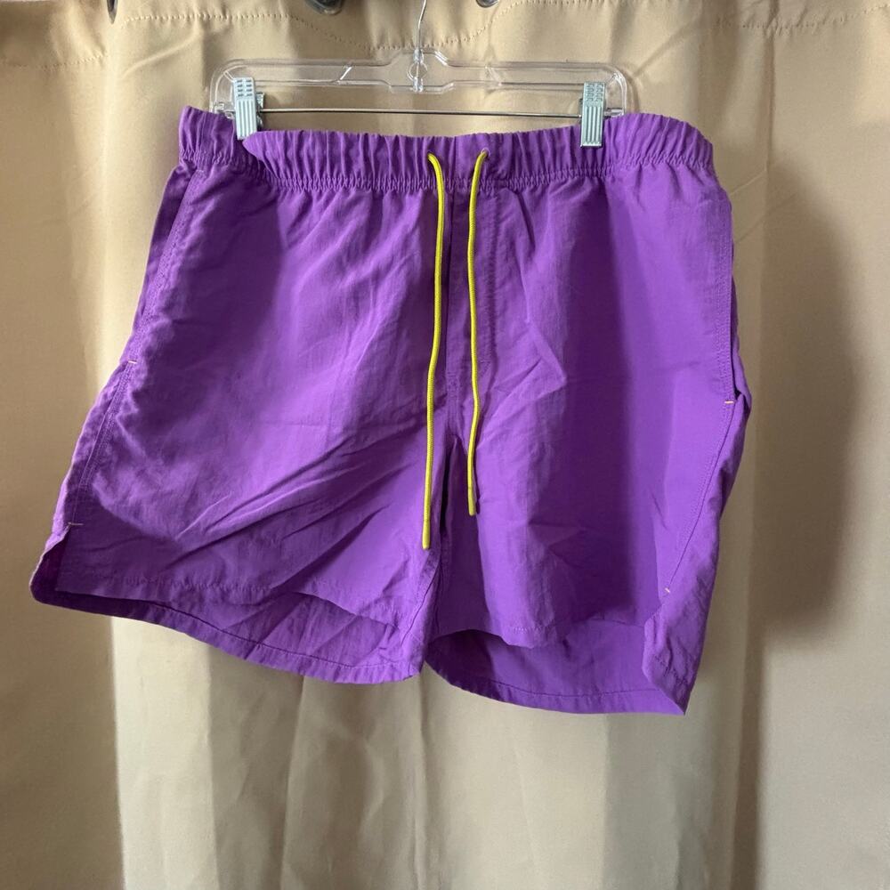 Duluth Trading Co Purple Women's Shorts with Yellow Drawstring